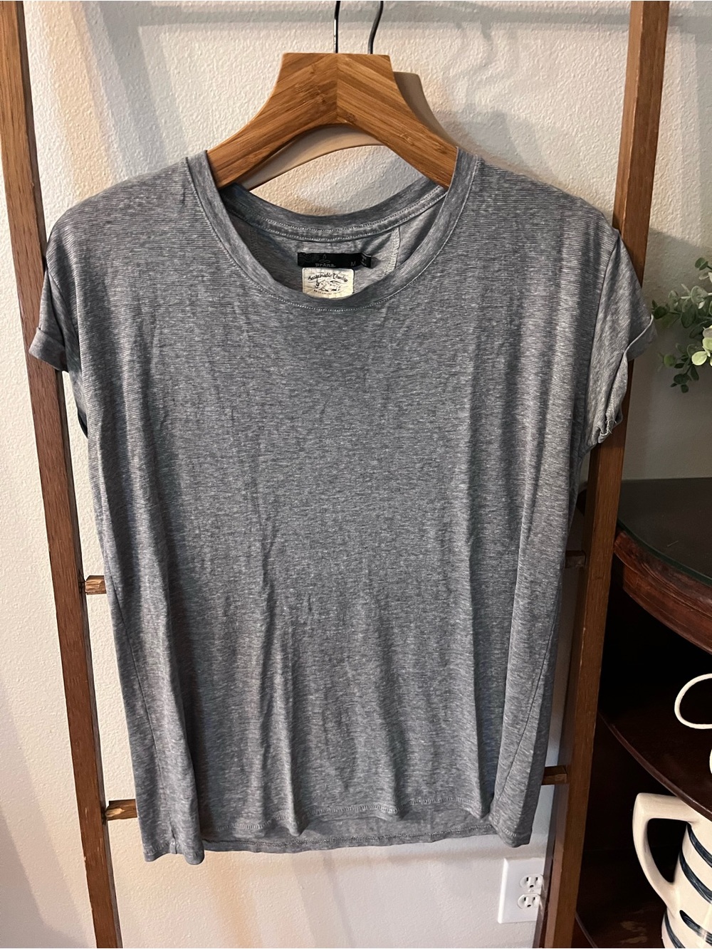 Prana Heather Gray Short Sleeve Crewneck Tee